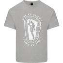 Live to Climb Rock Climbing Climber Mens Cotton T-Shirt Tee Top Sports Grey