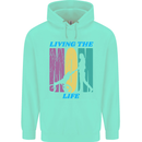 Living the Mom Life Mothers Day Mummy Childrens Kids Hoodie Peppermint