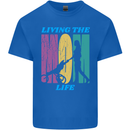 Living the Mom Life Mothers Day Mummy Kids T-Shirt Childrens Royal Blue