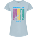 Living the Mom Life Mothers Day Mummy Womens Petite Cut T-Shirt Light Blue