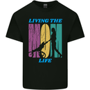 Living the Mum Life Mothers Day Mummy Kids T-Shirt Childrens Black