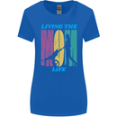 Living the Mum Life Mothers Day Mummy Womens Wider Cut T-Shirt Royal Blue