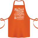 Lorry Driver HGV Big Truck Cotton Apron 100% Organic Orange