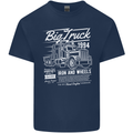 Lorry Driver HGV Big Truck Mens Cotton T-Shirt Tee Top Navy Blue