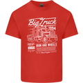 Lorry Driver HGV Big Truck Mens Cotton T-Shirt Tee Top Red