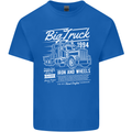 Lorry Driver HGV Big Truck Mens Cotton T-Shirt Tee Top Royal Blue