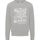 Lorry Driver HGV Big Truck Mens Sweatshirt Jumper Sports Grey
