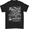 Lorry Driver HGV Big Truck Mens T-Shirt 100% Cotton Black
