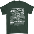 Lorry Driver HGV Big Truck Mens T-Shirt 100% Cotton Forest Green