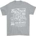Lorry Driver HGV Big Truck Mens T-Shirt 100% Cotton Sports Grey