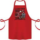 Lorry Driver I Like Big Trucks I Cannot Lie Trucker Cotton Apron 100% Organic Red