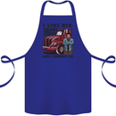 Lorry Driver I Like Big Trucks I Cannot Lie Trucker Cotton Apron 100% Organic Royal Blue