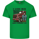 Lorry Driver I Like Big Trucks I Cannot Lie Trucker Kids T-Shirt Childrens Irish Green