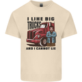 Lorry Driver I Like Big Trucks I Cannot Lie Trucker Mens Cotton T-Shirt Tee Top Natural
