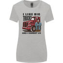 Lorry Driver I Like Big Trucks I Cannot Lie Trucker Womens Wider Cut T-Shirt Sports Grey