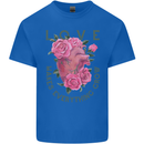 Love Makes Everything Grow Valentines Day Mens Cotton T-Shirt Tee Top Royal Blue