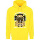 Love Pugs and Gaming Gamer Childrens Kids Hoodie Yellow