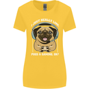 Love Pugs and Gaming Gamer Womens Wider Cut T-Shirt Yellow