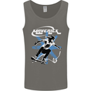 Maverick Skateboarder Skateboard Mens Vest Tank Top Charcoal