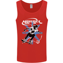 Maverick Skateboarder Skateboard Mens Vest Tank Top Red