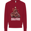 Meat Christmas Tree Funny Xmas Dinner BBQ Kids Sweatshirt Jumper Red