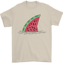 Melon Shark Fin Mens T-Shirt 100% Cotton Sand
