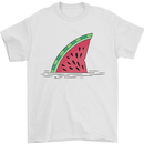 Melon Shark Fin Mens T-Shirt 100% Cotton White