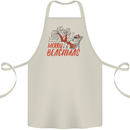 Merry Beachmas Funny Summer Santa Claus Cotton Apron 100% Organic Natural