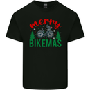 Merry Bikemass Funny Cycling Bicycle Xmas Bike Kids T-Shirt Childrens Black