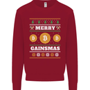 Merry Gainsmath Christmas Crypto Xmas Bitcoin Mens Sweatshirt Jumper Red