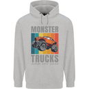 Monster Trucks are My Jam Childrens Kids Hoodie Sports Grey