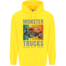 Monster Trucks are My Jam Childrens Kids Hoodie Yellow