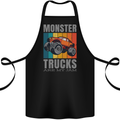 Monster Trucks are My Jam Cotton Apron 100% Organic Black