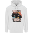 Monster Trucks are My Jam Funny Childrens Kids Hoodie White