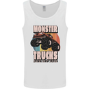 Monster Trucks are My Jam Funny Mens Vest Tank Top White