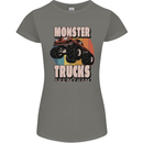 Monster Trucks are My Jam Funny Womens Petite Cut T-Shirt Charcoal