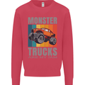Monster Trucks are My Jam Kids Sweatshirt Jumper Heliconia