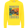 Monster Trucks are My Jam Kids Sweatshirt Jumper Yellow