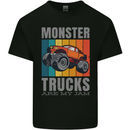 Monster Trucks are My Jam Mens Cotton T-Shirt Tee Top Black
