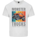 Monster Trucks are My Jam Mens Cotton T-Shirt Tee Top White