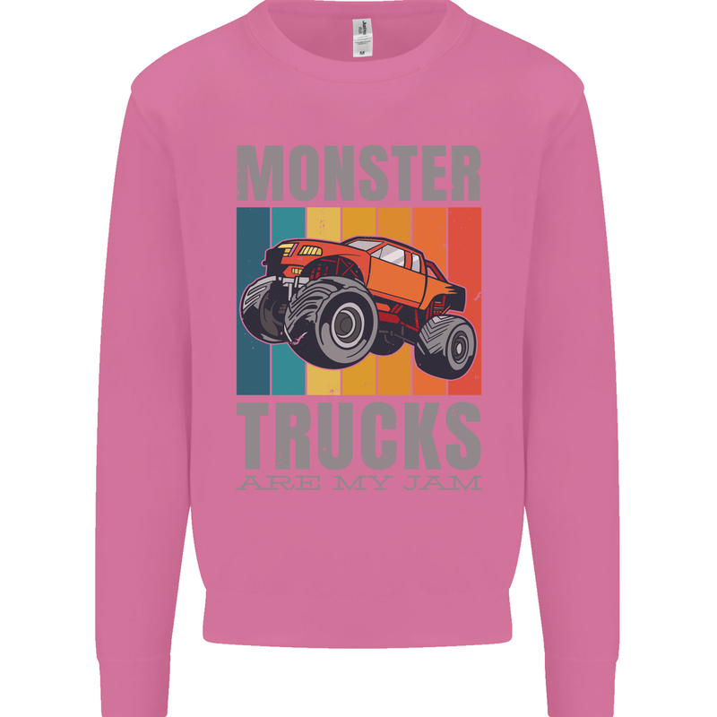 Monster Trucks are My Jam Mens Sweatshirt Jumper Azalea
