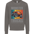 Monster Trucks are My Jam Mens Sweatshirt Jumper Charcoal