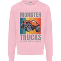 Monster Trucks are My Jam Mens Sweatshirt Jumper Light Pink