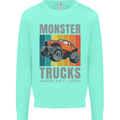Monster Trucks are My Jam Mens Sweatshirt Jumper Peppermint