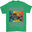 Monster Trucks are My Jam Mens T-Shirt 100% Cotton Irish Green