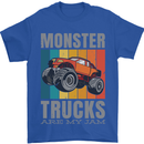 Monster Trucks are My Jam Mens T-Shirt 100% Cotton Royal Blue