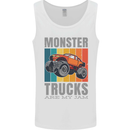 Monster Trucks are My Jam Mens Vest Tank Top White