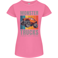 Monster Trucks are My Jam Womens Petite Cut T-Shirt Azalea