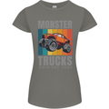 Monster Trucks are My Jam Womens Petite Cut T-Shirt Charcoal