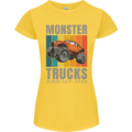 Monster Trucks are My Jam Womens Petite Cut T-Shirt Yellow